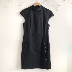 Ted Baker London Black Mock Turtleneck dress